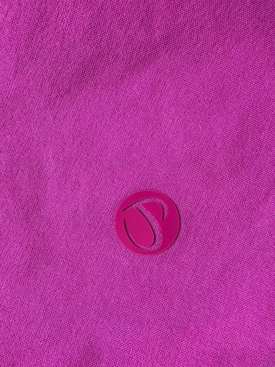 Women's Magenta Athletic Overlay Shorts - Picture 3 of 7